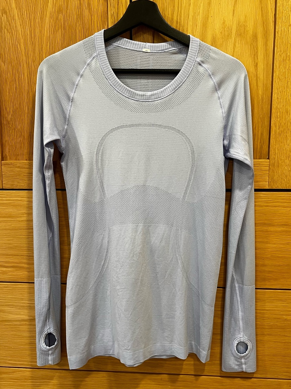 Lululemon Swiftly Tech Long Sleeve Shirt Periwinkle Blue Size 8 Active Gym Run